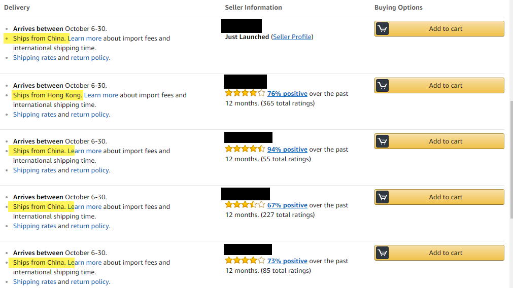 Petition · Amazon Please Add a "Ships from USA" Filter to Products