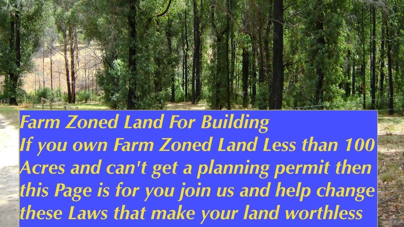 Petition · Change the Land Zoning Laws Australia ·