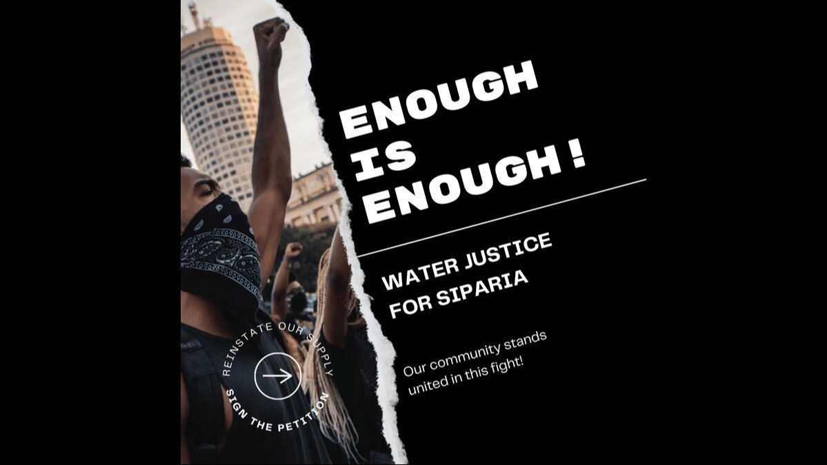 Petition · WATER JUSTICE FOR SIPARIA AND ENVIRONS - Trinidad & Tobago ...
