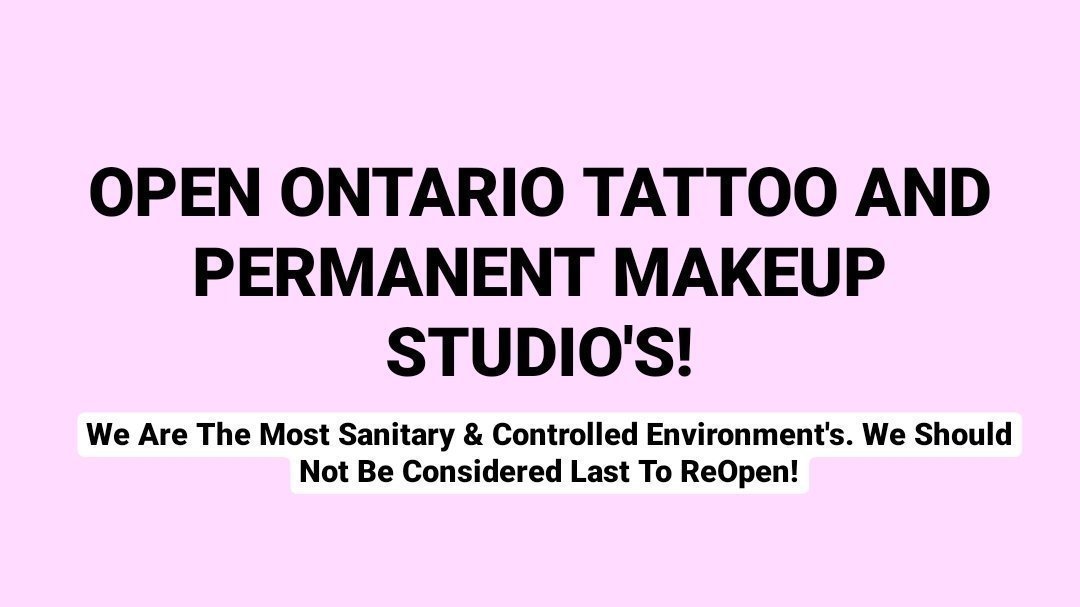 Petition · OPEN ONTARIO TATTOO SHOPS - Canada · Change.org