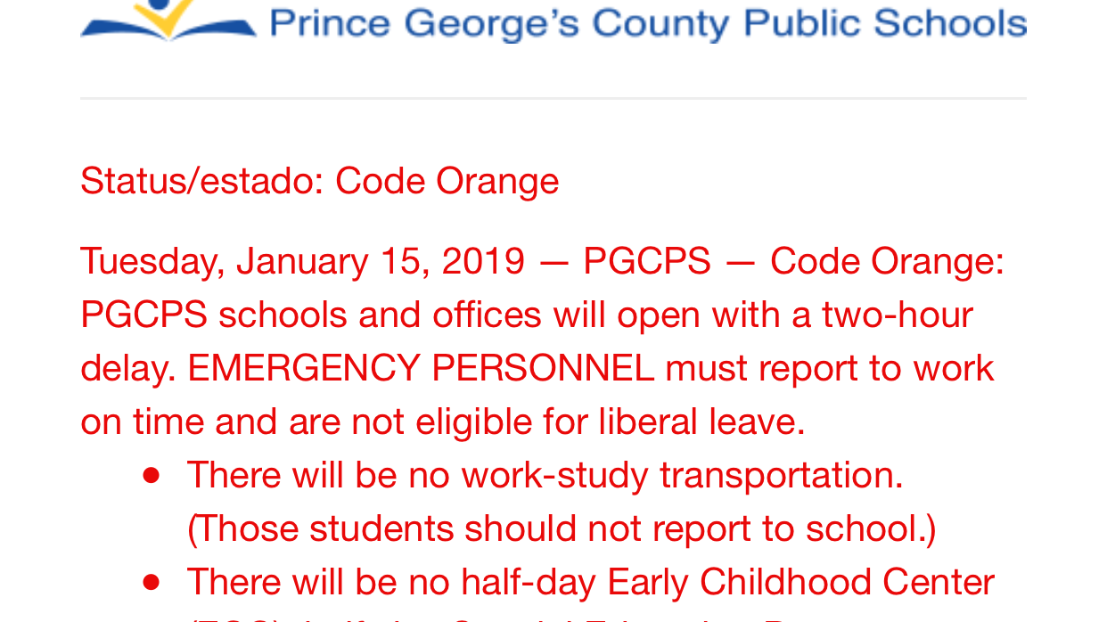 Petition · Close pgcps schools on 1/15/18 United States ·