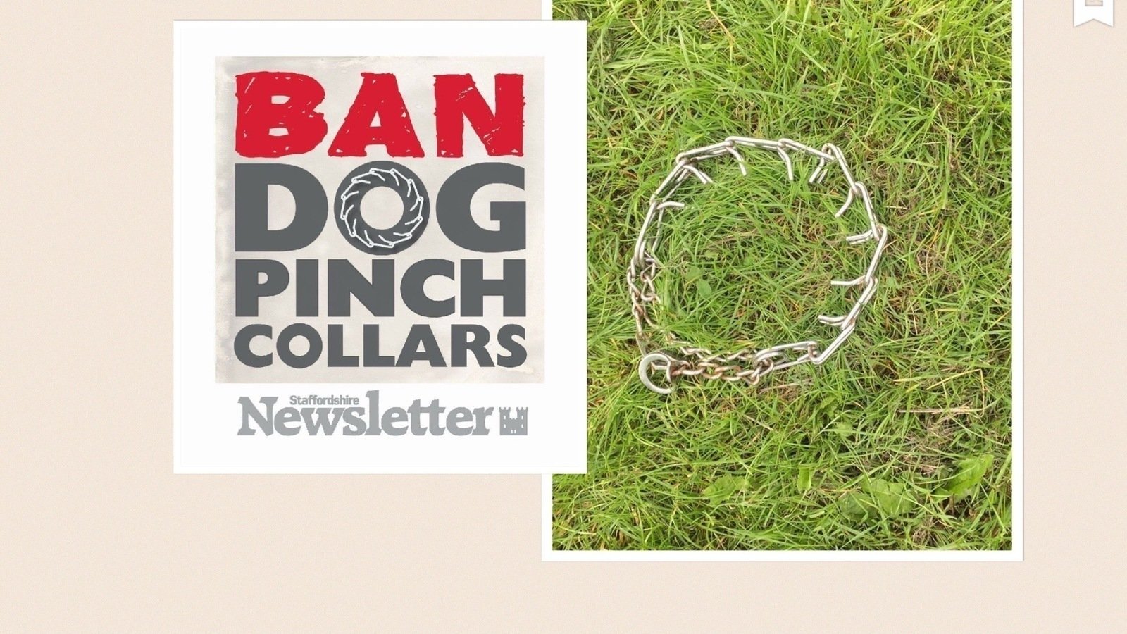 Petition · Ban the use and sale of pinch collars and choke chains in