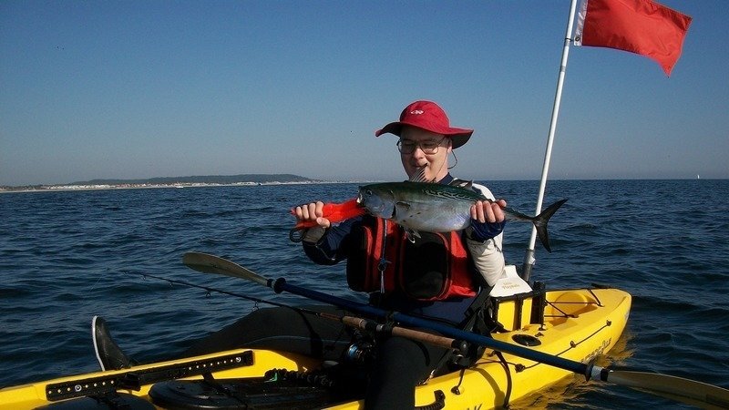 Peion Kayak Fishing In Ocean From Island Beach State Park Kayak Fishing In Ocean From Island Beach State Park