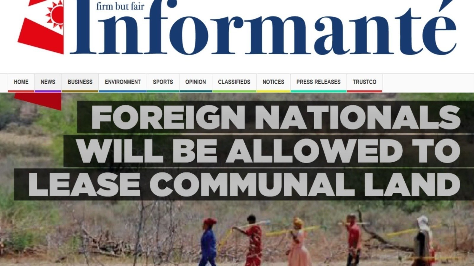 Petition · NO! to leasing communal land by Foreigners in Namibia