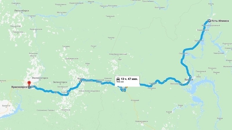 Усть илимск показать на карте