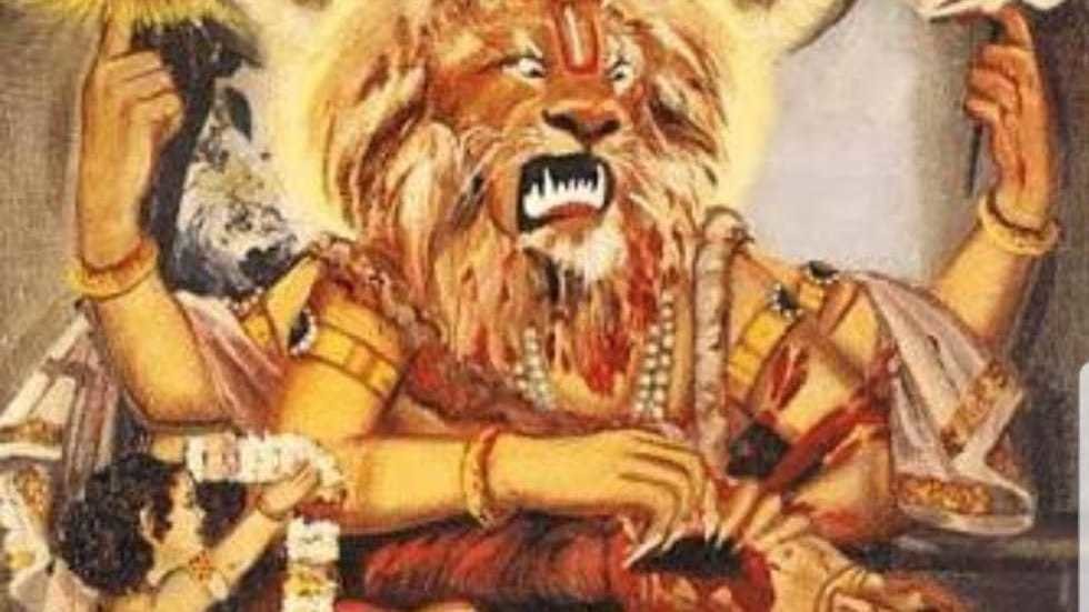 кавача мантра. лакшми нрисимха божество. мантра махалакшми.