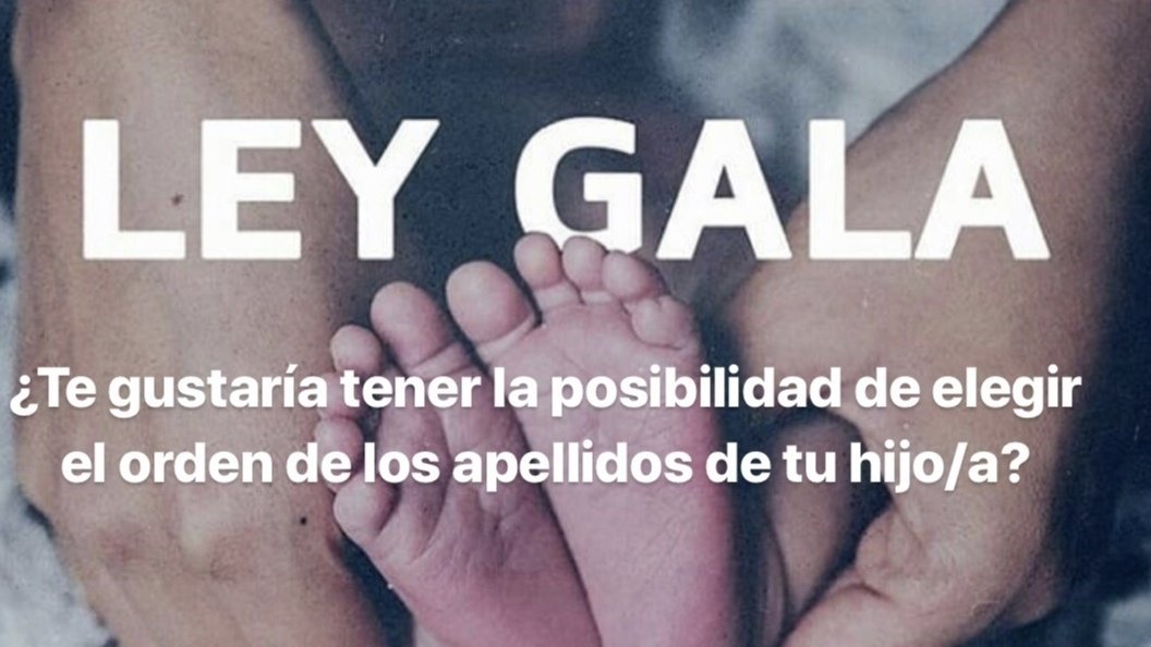 Petición · Poder elegir el primer apellido que llevará tu hijo (ya sea