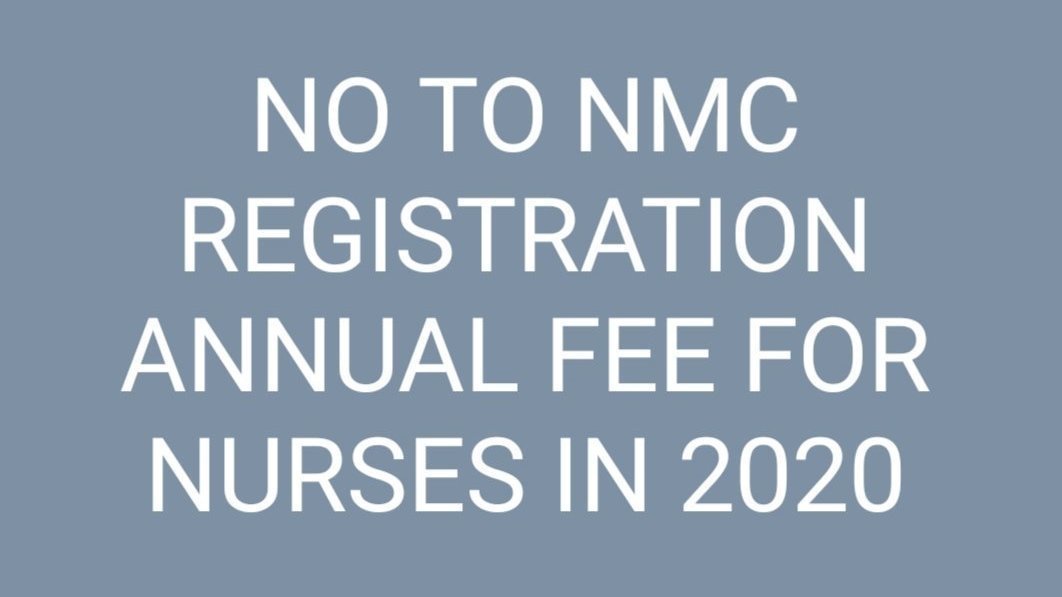 Petition · NMC to waive annual reg fee for nurses this year 2020 due to