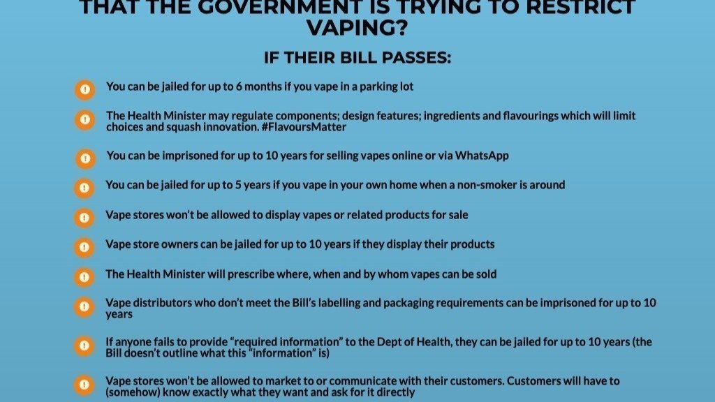 Petition · STOP legislative changes for Vaping South Africa ·