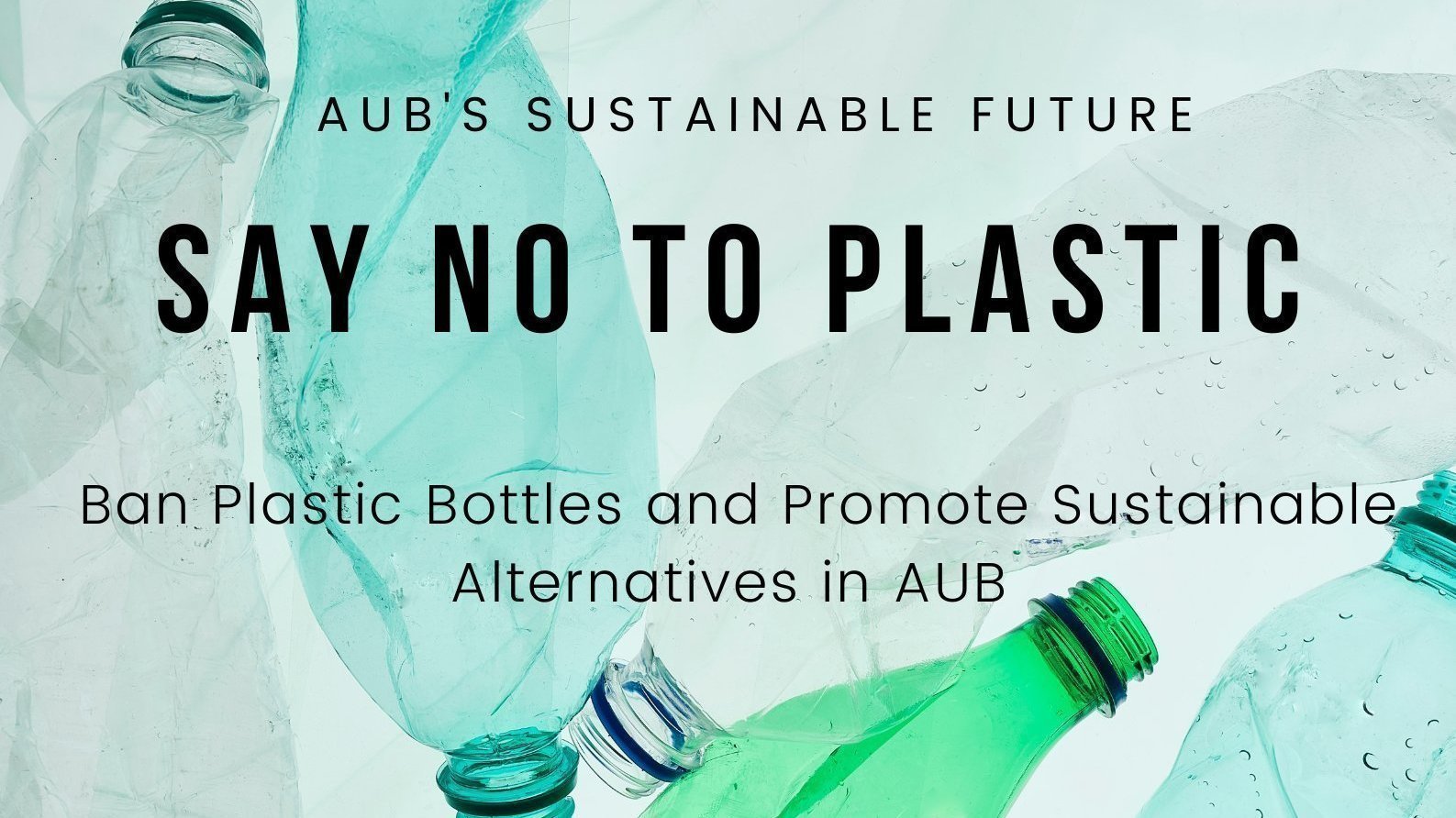 Petition · Say No to Plastic AUB's Sustainable Future Lebanon
