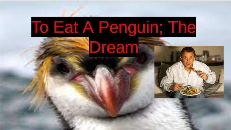 Petition · To Make Penguins Legal to Eat (And to Eat One) · Change.org