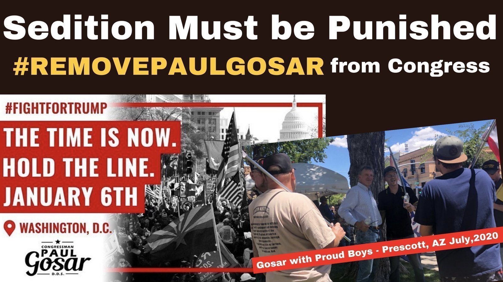 Petition · RemovePaulGosar Protect our Constitution. United States