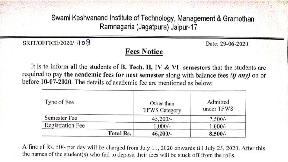 Petition · extend the date for fees submission and reduce the tuition