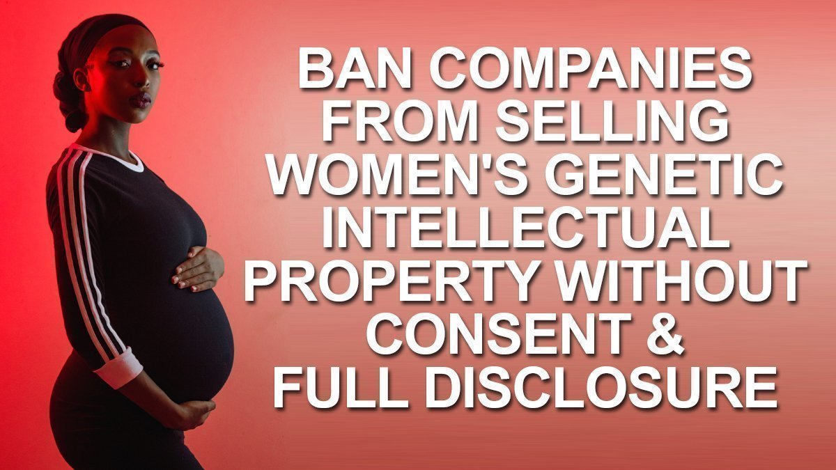 Petition · BAN COMPANIES FROM SELLING WOMEN'S INTELLECTUAL