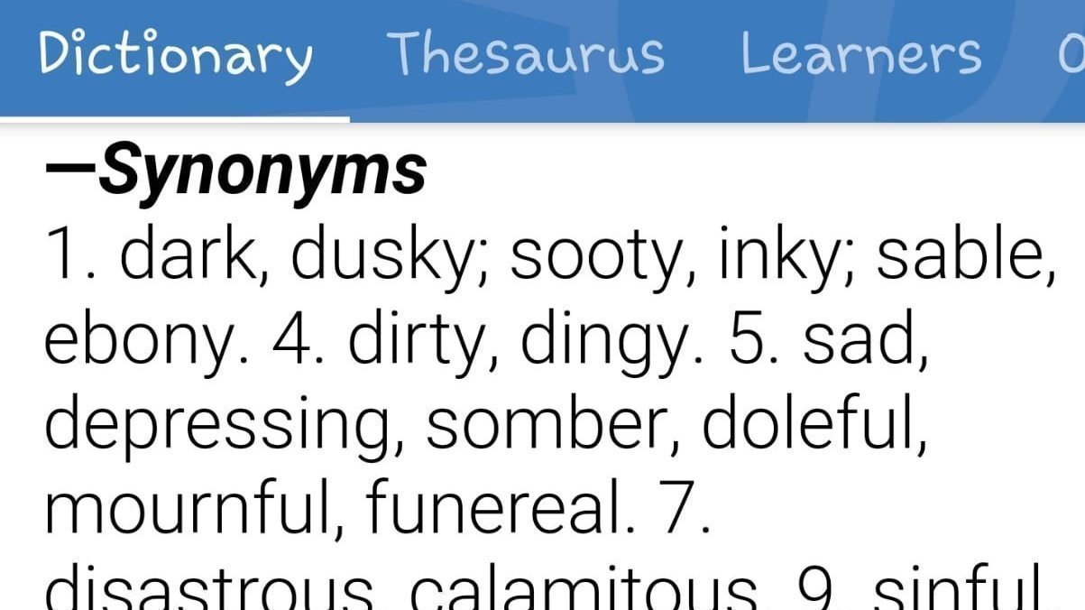 Petition · Definition of Black changed or taken out of the dictionary