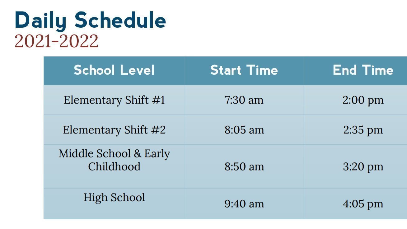 Petition · 20212022 School Hours Petition against the suggested