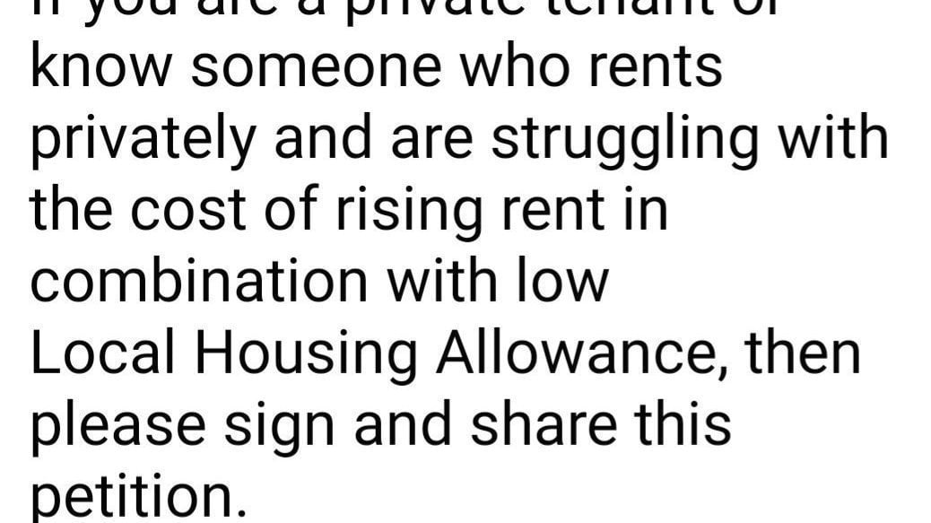 Petition · Raise Local Housing Allowance in line with inflation