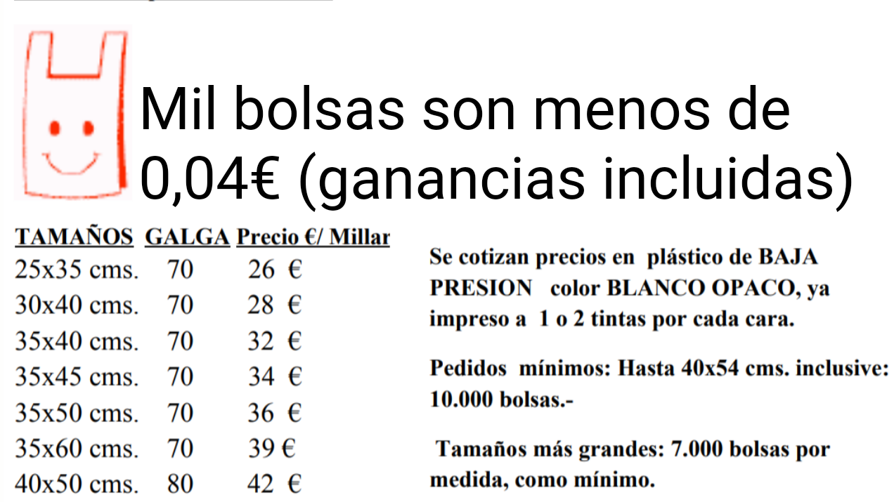 Petición · Las bolsas de plástico que se cobran deben de ser sin publicidad · Petición · Las bolsas de plástico que se cobran deben de ser sin publicidad ·