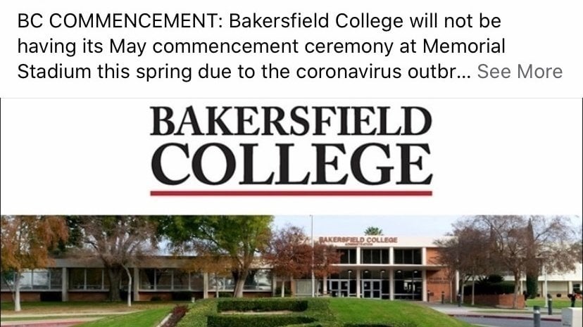 Petition · Postpone Bakersfield College Graduation instead of holding