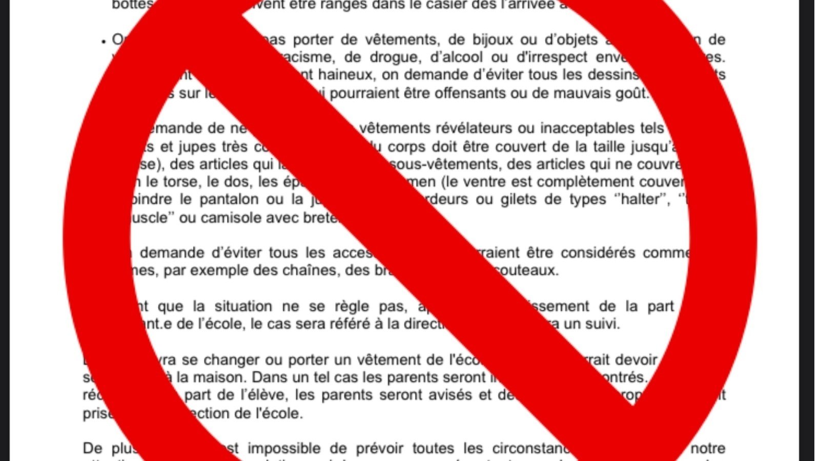 Petition · revise the dress code at de la salle Ottawa, Canada