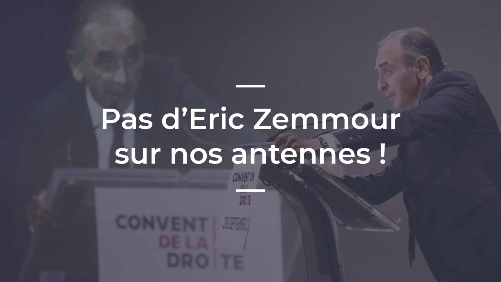 Pétition · ZemmourCestNon Pas d’Eric Zemmour sur nos antennes