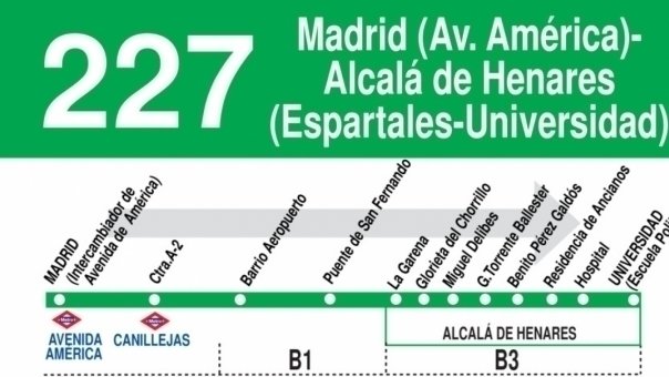 Petición · PARADA DE AUTOBUSES INTERURBANO 227 SENTIDO UNIVERSIDAD