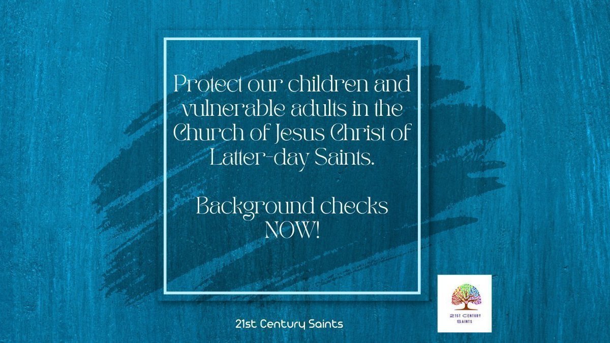 Petition · Background Checks for all volunteers in the Church of Jesus