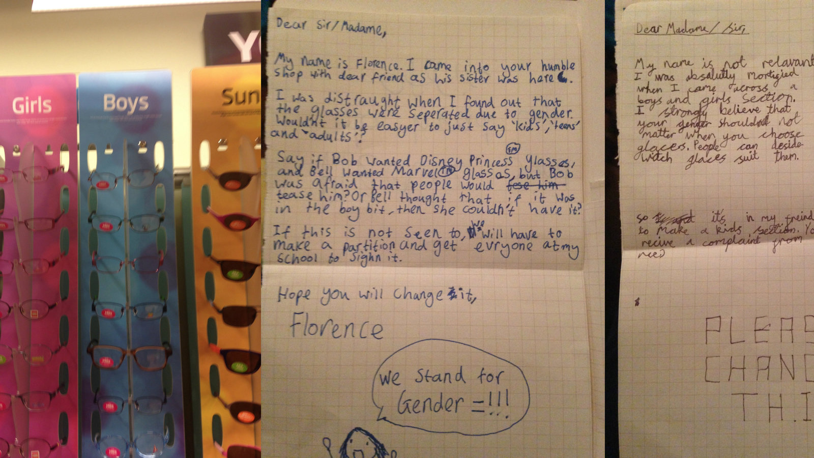 Petition · Specsavers Stop Selling Gendered Glasses for Kids From