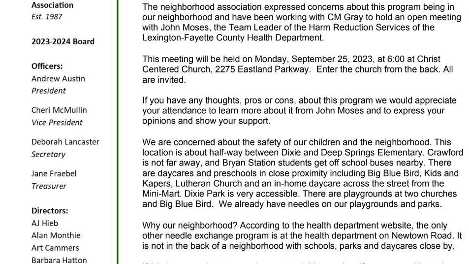 Petition · Petition Against Mobile Needle Exchange Program in Eastland