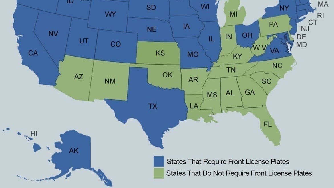 Petition · Change MD law on displaying front license plate on motor