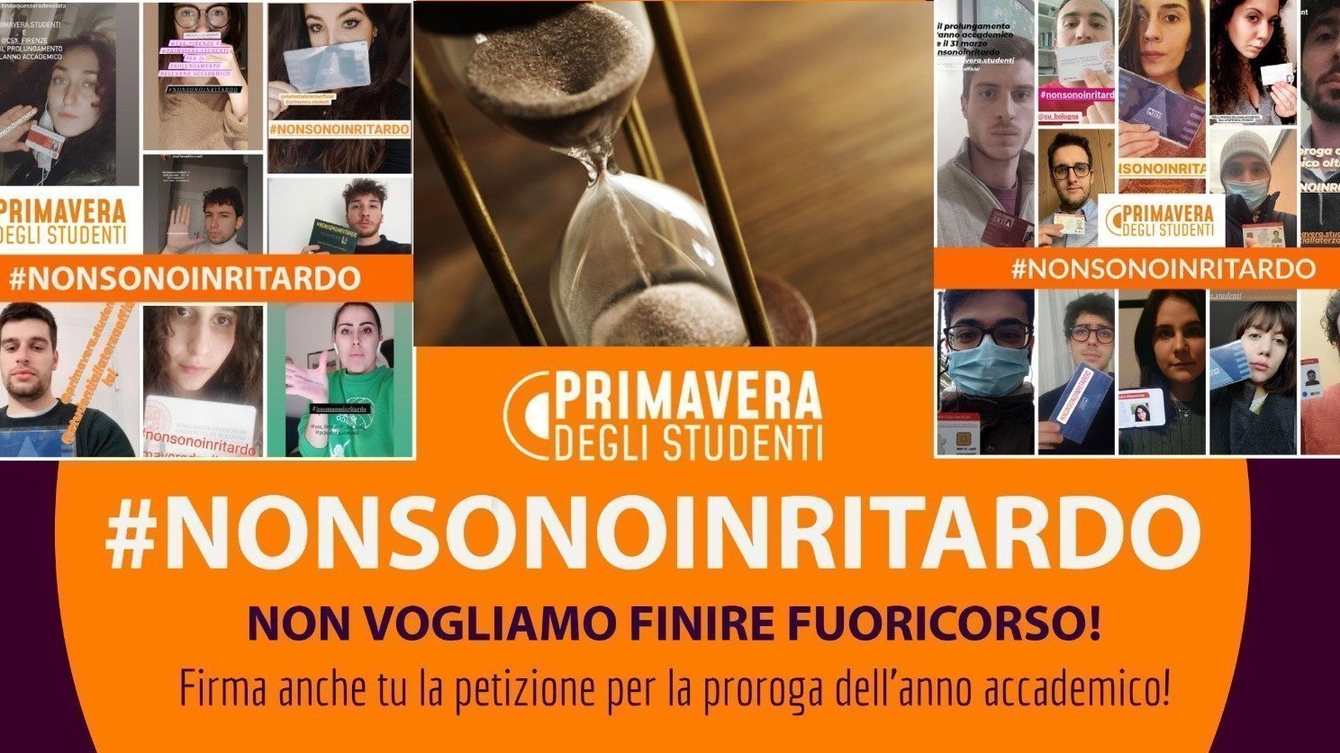Petizione · Nonsonoinritardo Subito la proroga dell'anno accademico