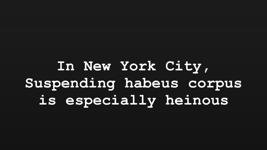 Petition · NYC Revoke Judge Burke’s suspension of habeas corpus & have