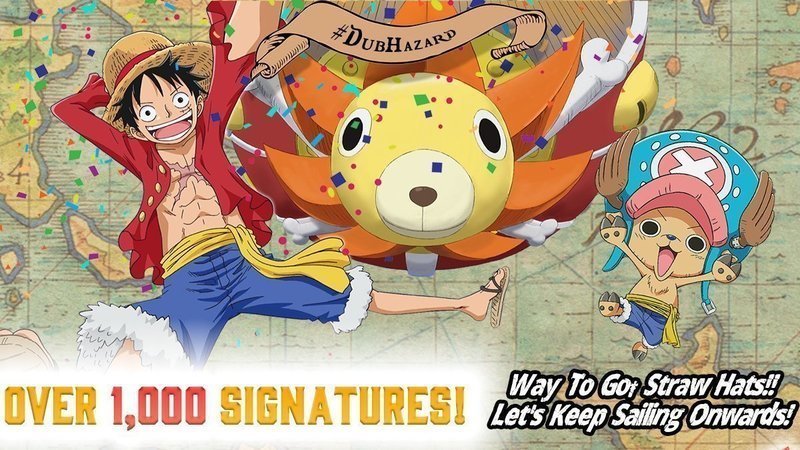 Community Toeianimation Funimation Save The One Piece English Dub Dubhazard Change Org