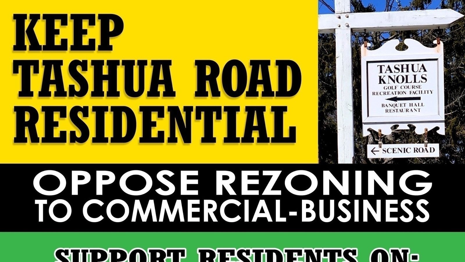 Petition · Let’s keep commercial zoning off of Tashua Road And preserve