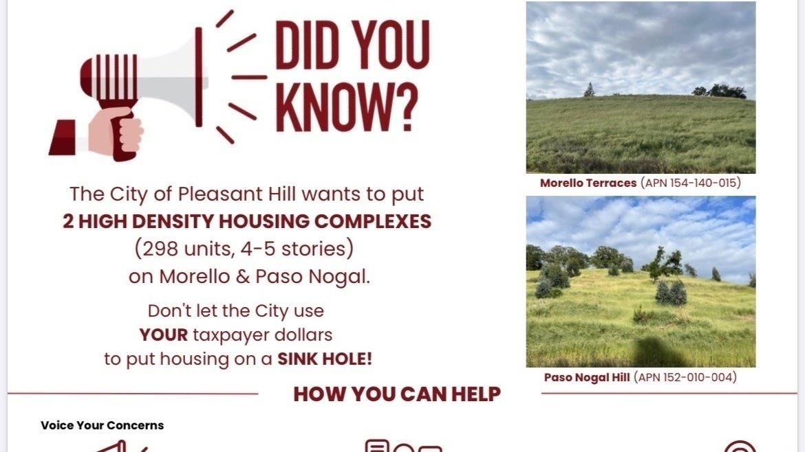 Petition · SAVE Pleasant Hill's Paso Nogal Hill/ Morello Terraces Stop