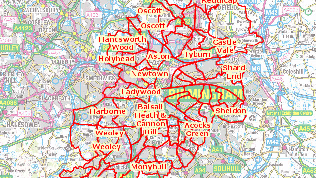 Rubery Map Petition · Halt Proposed Changes to Birmingham's Ward Boundaries ...