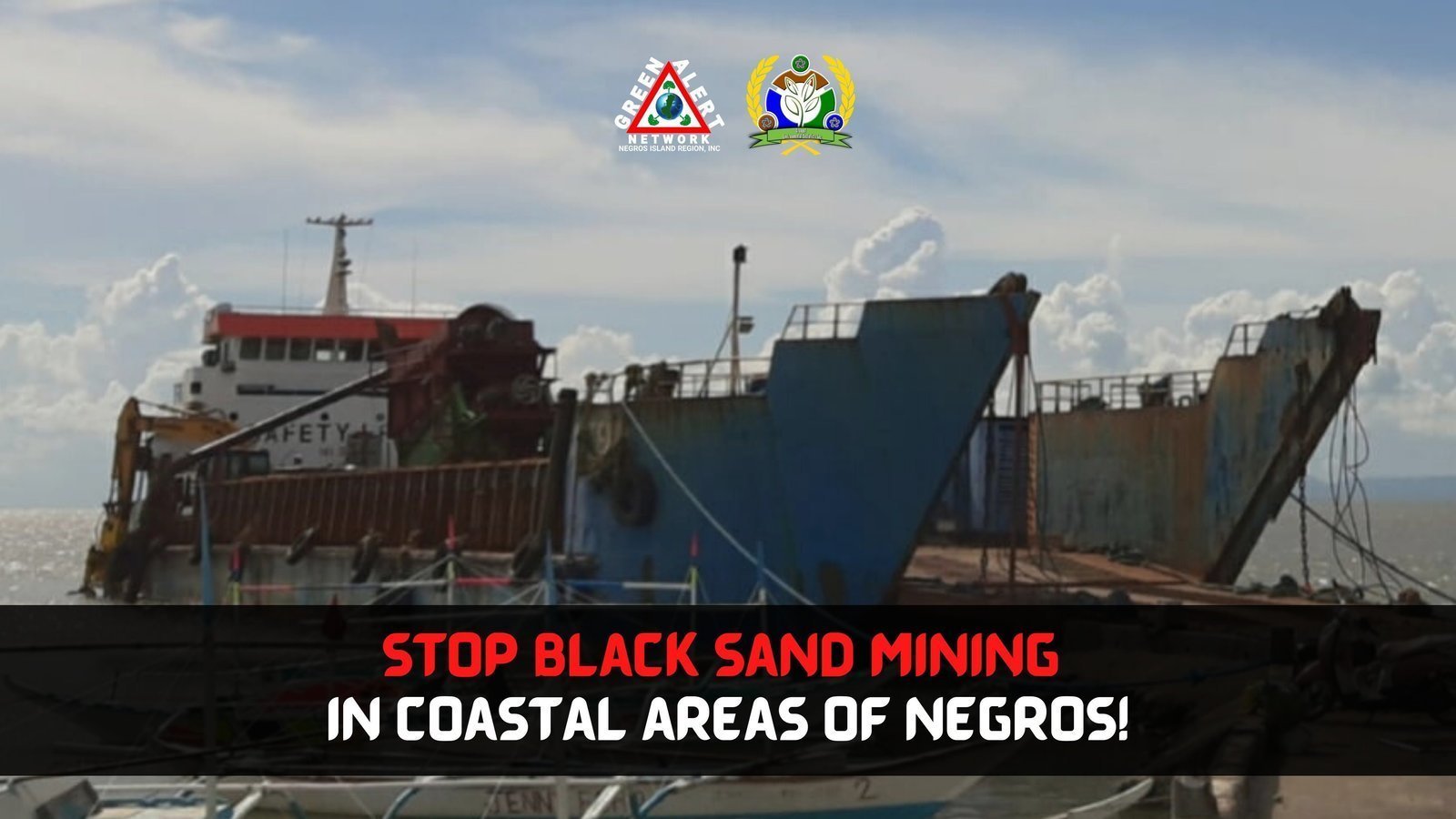 Petition · STOP BLACK SAND MINING IN COASTAL AREAS OF NEGROS