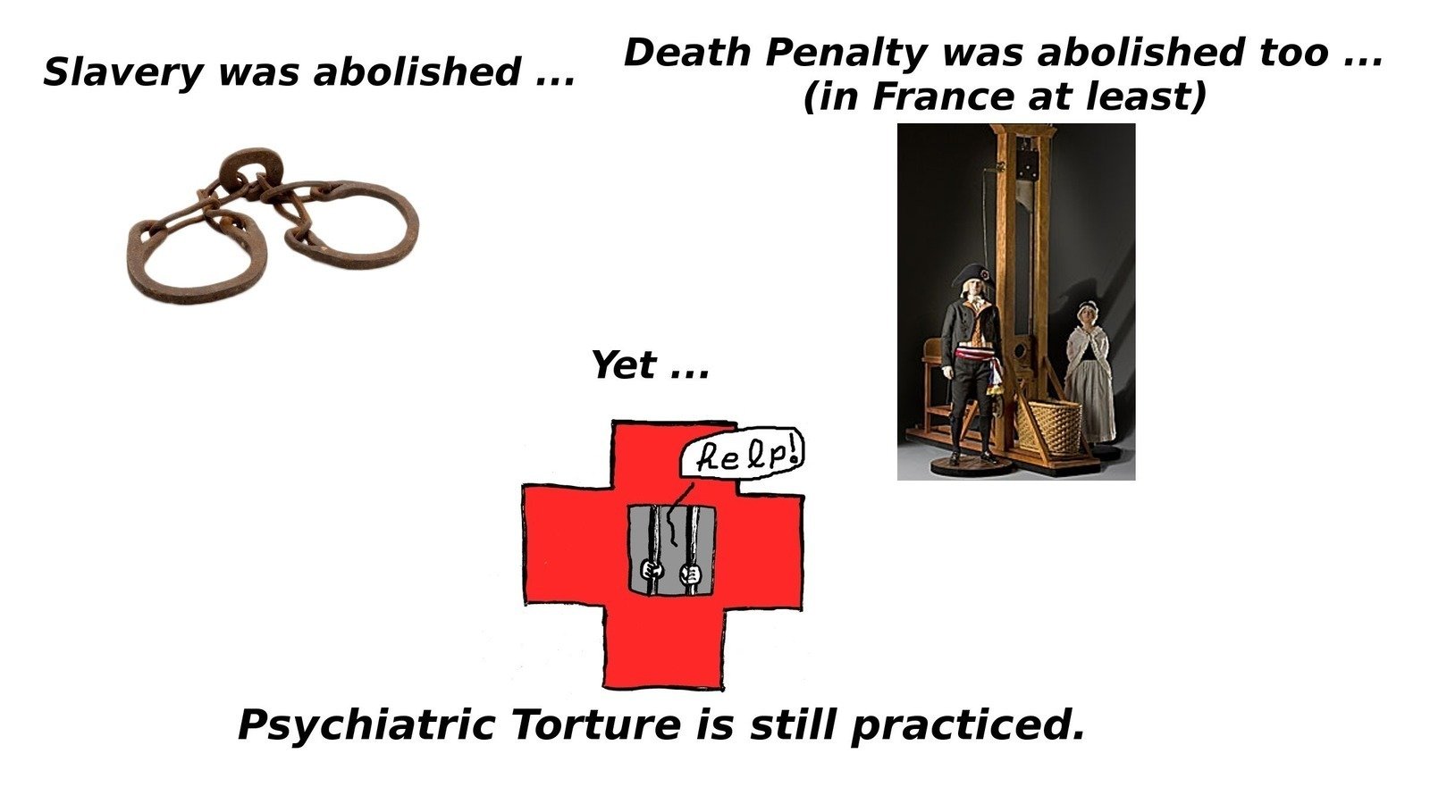 Petition · Abolish commitment and forced treatment. Conform french law