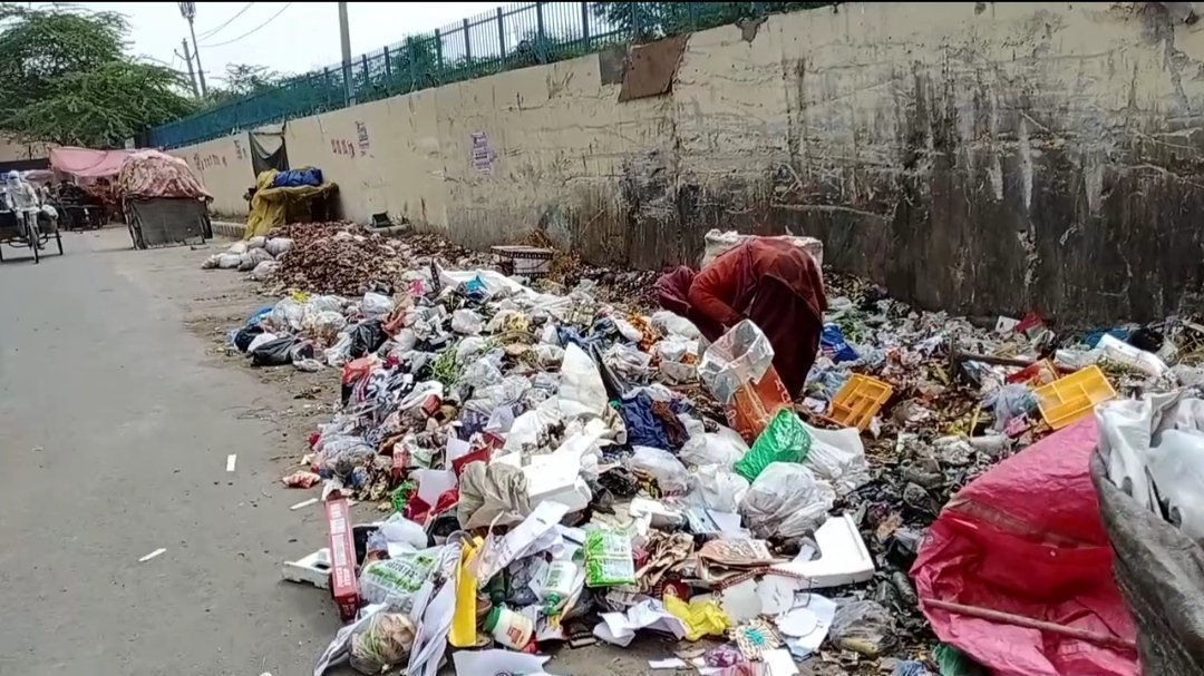 Petition · Main road ( ) garbage road ( ️) Delhi, India ·