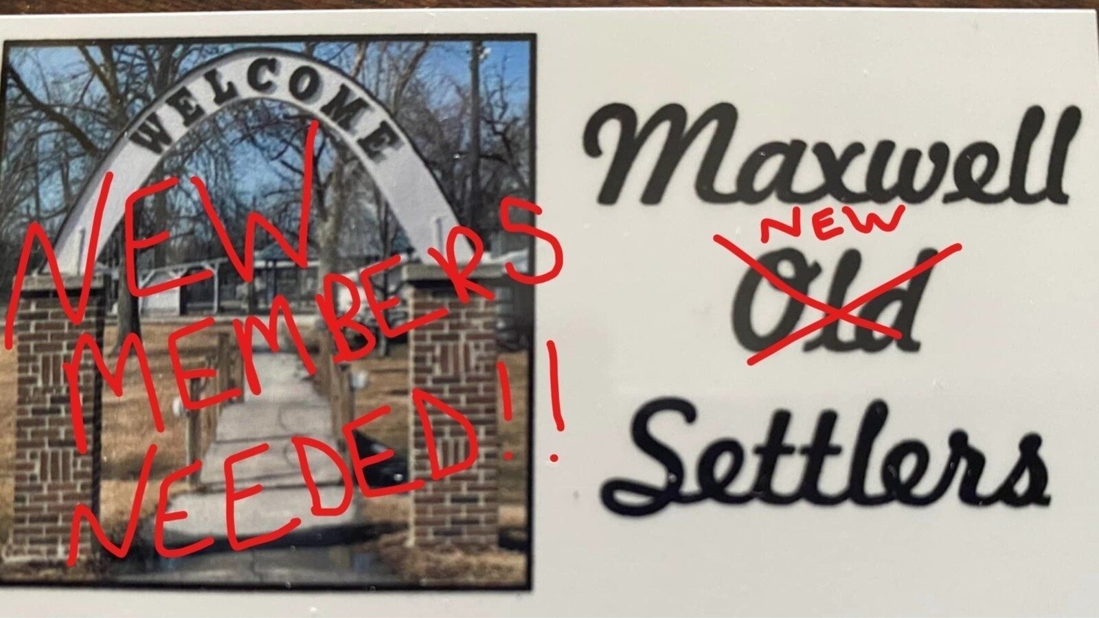 Petition · Institute New Leadership for the Maxwell Old Settlers