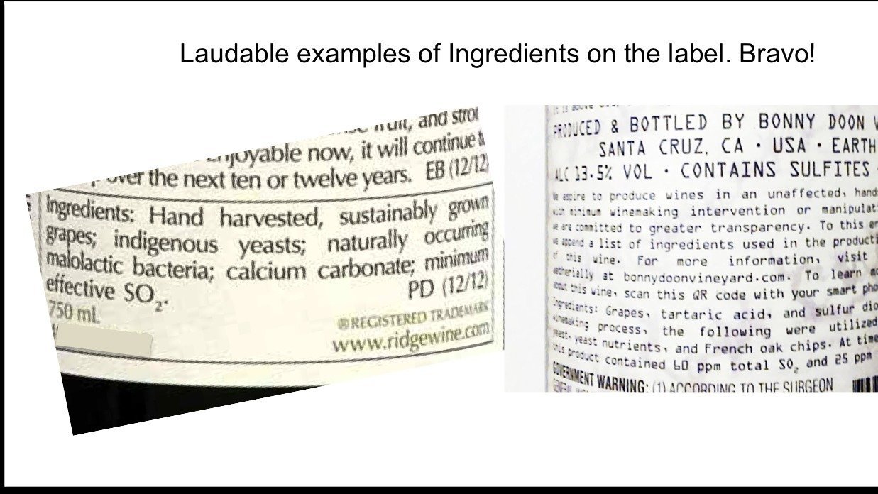 Petition · Have ingredients list in wine labels United Kingdom