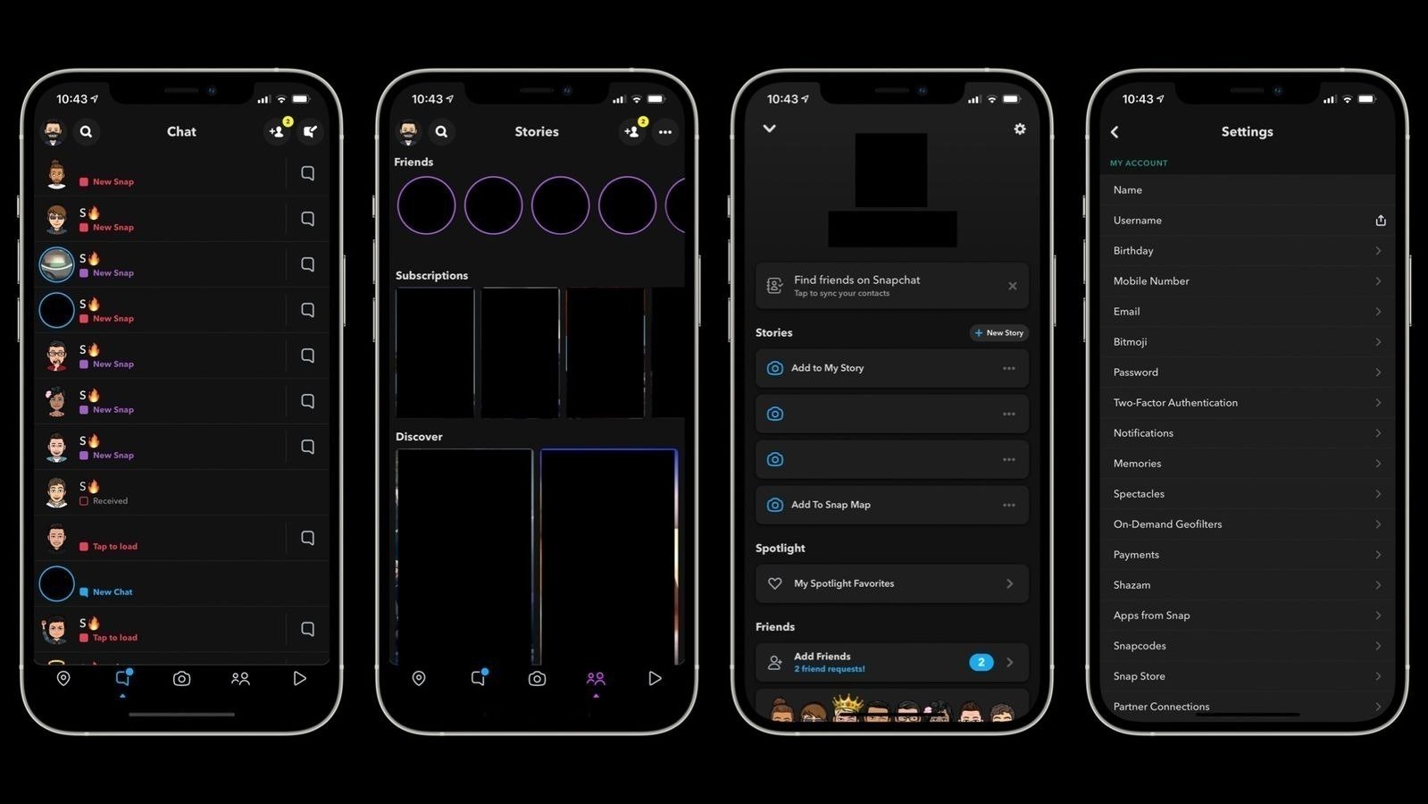 how to change snapchat to dark mode on android