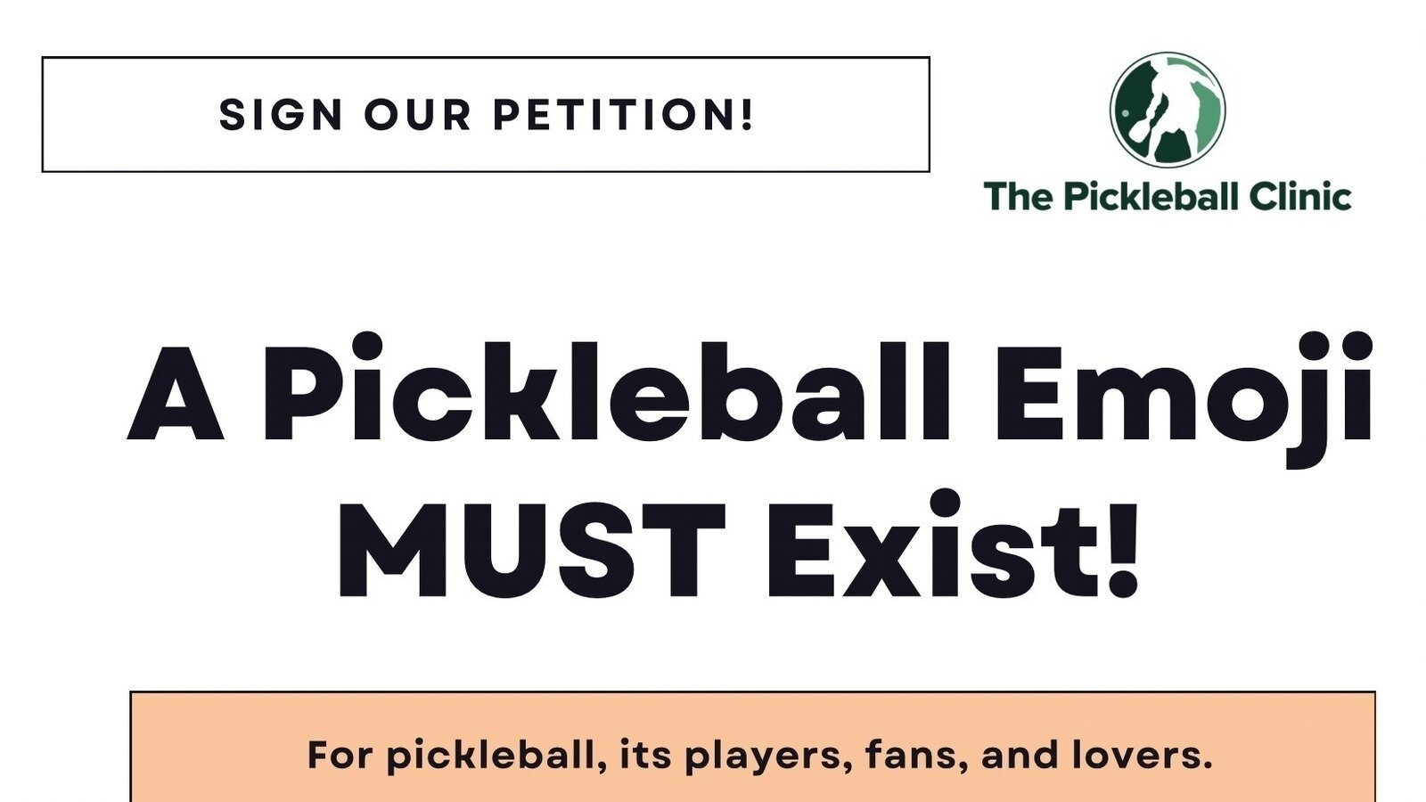 Petition · A Pickleball Emoji MUST Exist! United States ·