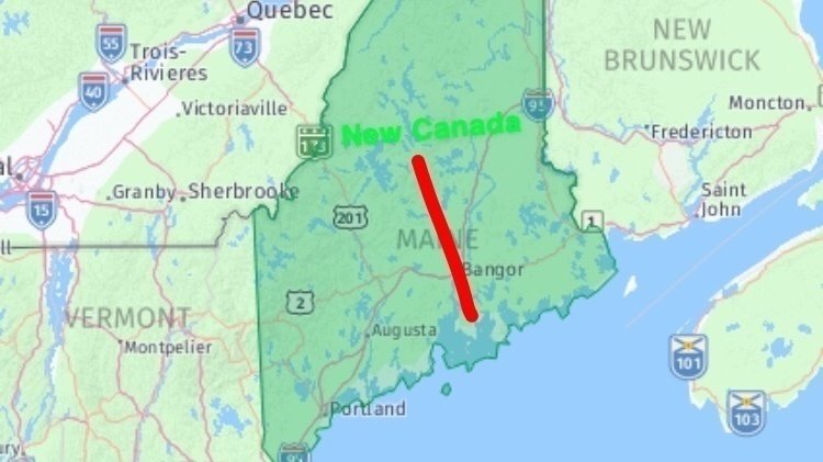 Map Of Maine And Canada Petition · Change The Name Of Maine To New Canada · Change.org