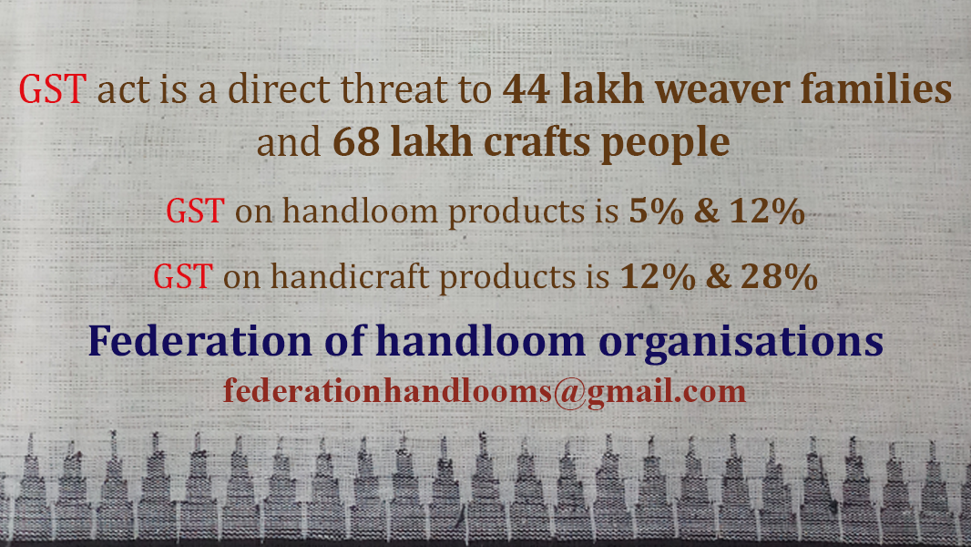 Petition · REMOVE GST ON HANDLOOMS AND HANDICRAFTS India ·