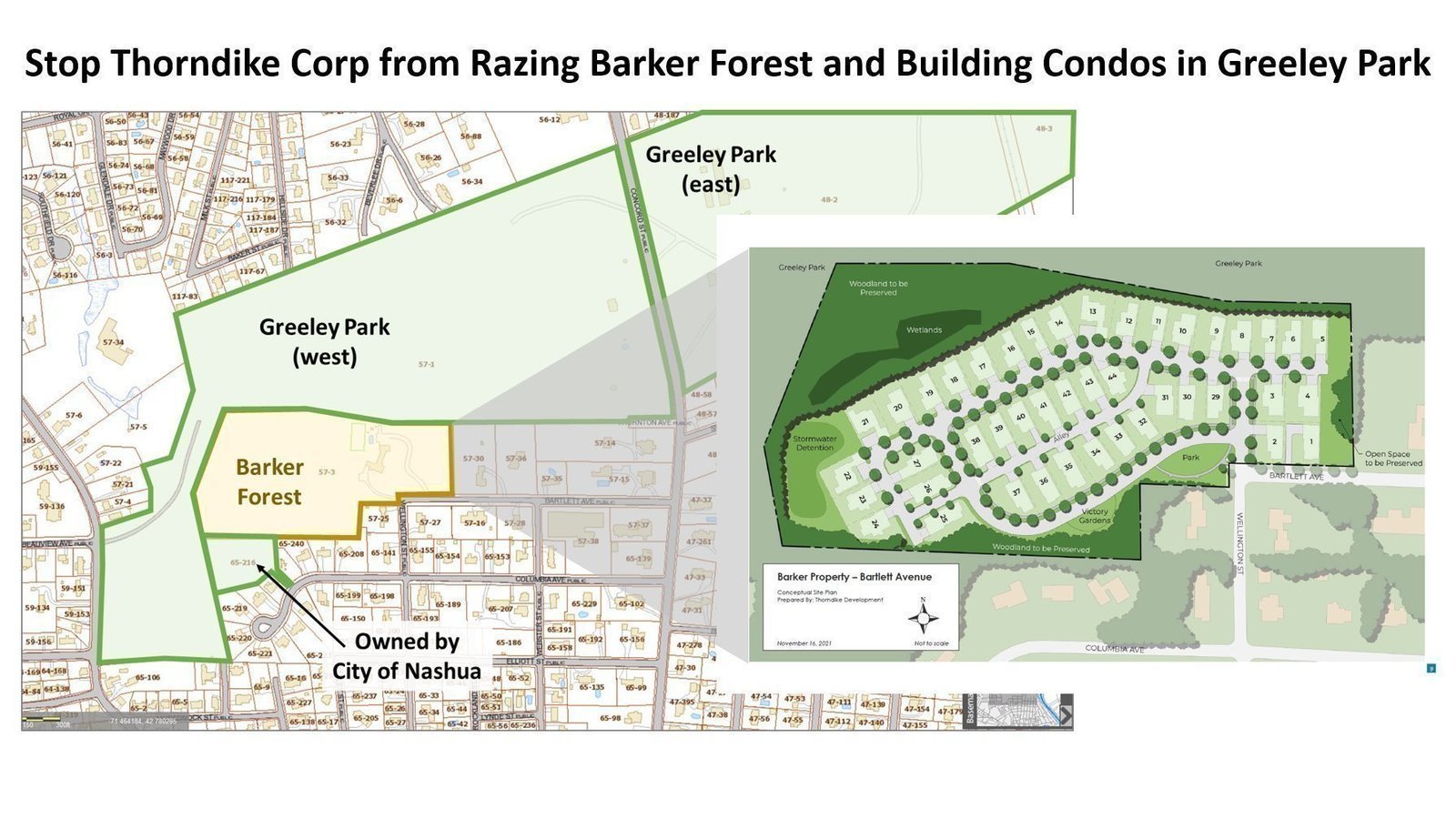 Petition · Stop Thorndike from razing Barker Forest to build a housing