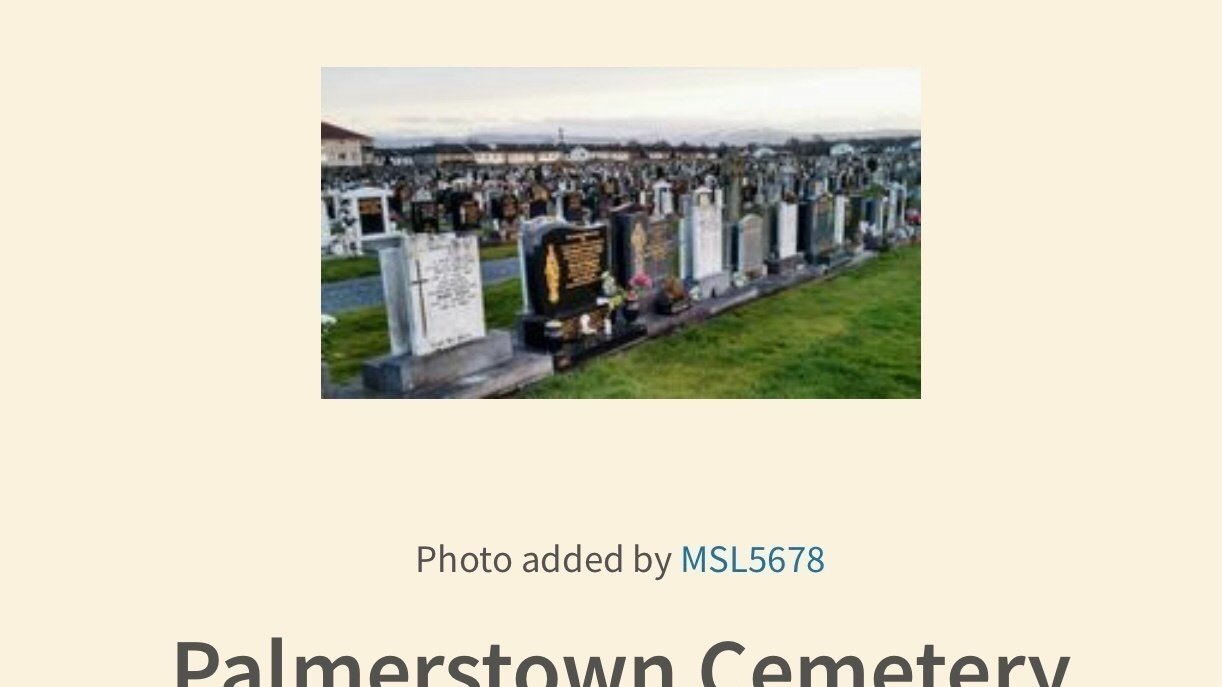 Petition · Help sign this petition towards Palmerstown Cemetery to get
