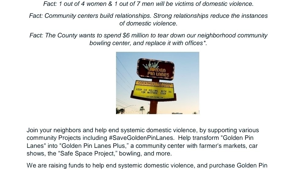 Petition · Save Golden Pin Lanes ·