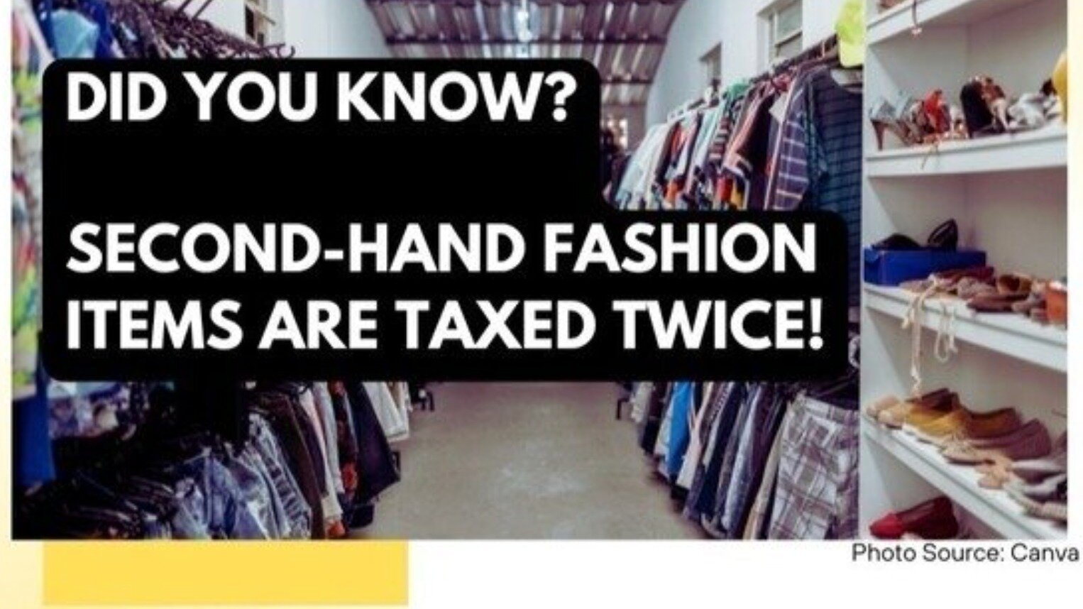 Petition · Stop Secondhand Clothing from Being Taxed Twice United