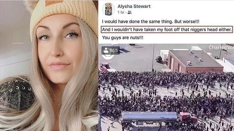 Petition Alysha Stewart Uttered Racial Death Threats On Social Media 